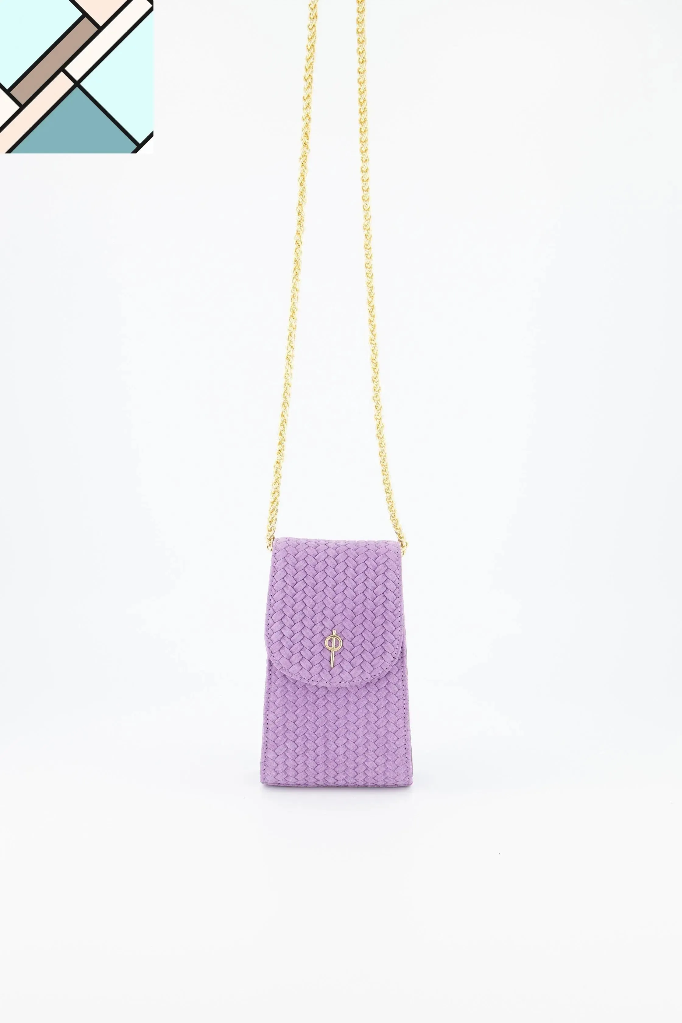 Casey Braid Crossbody Bag Purple