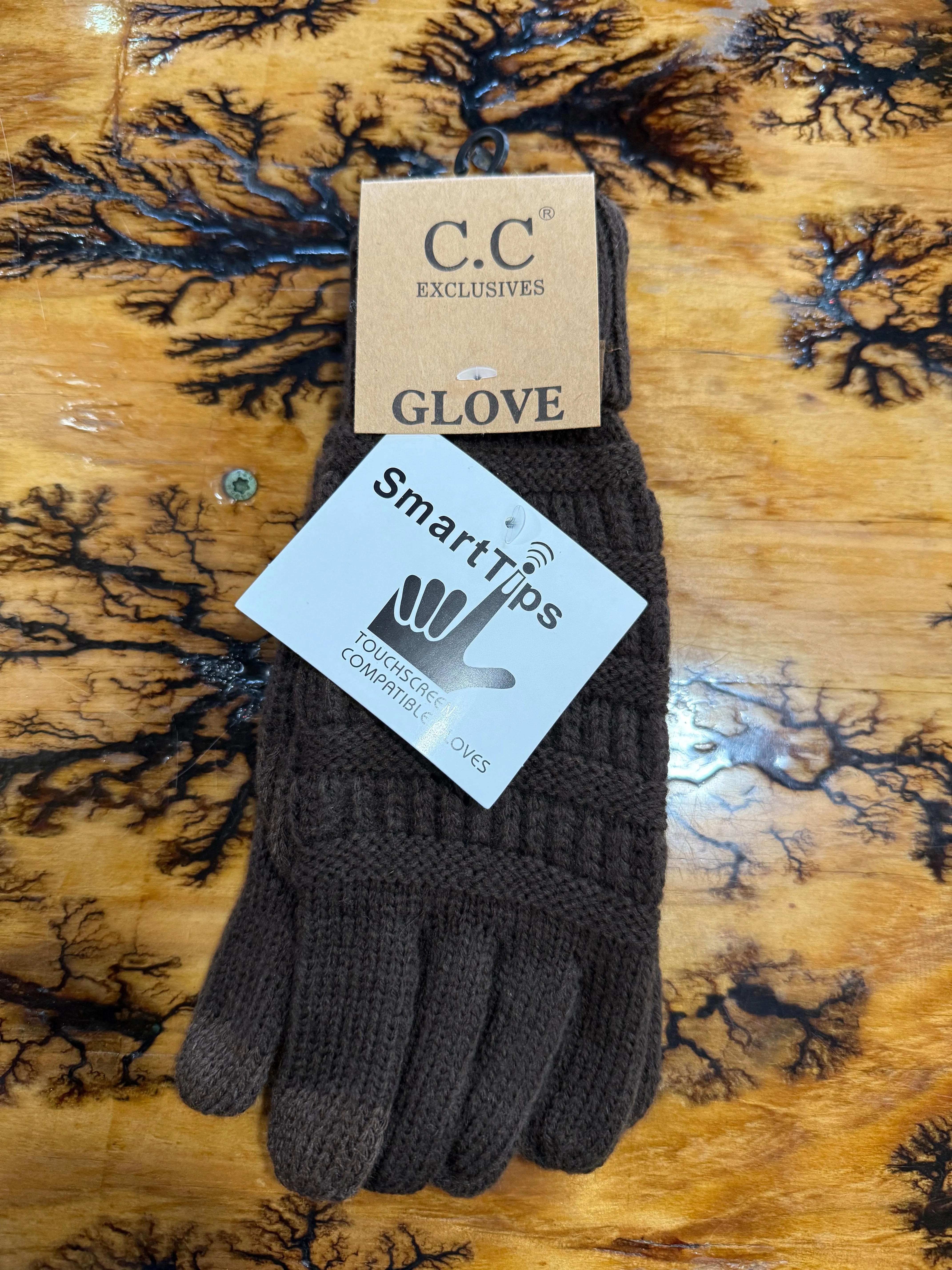 C.C Knitted Touch Screen Compatible Gloves