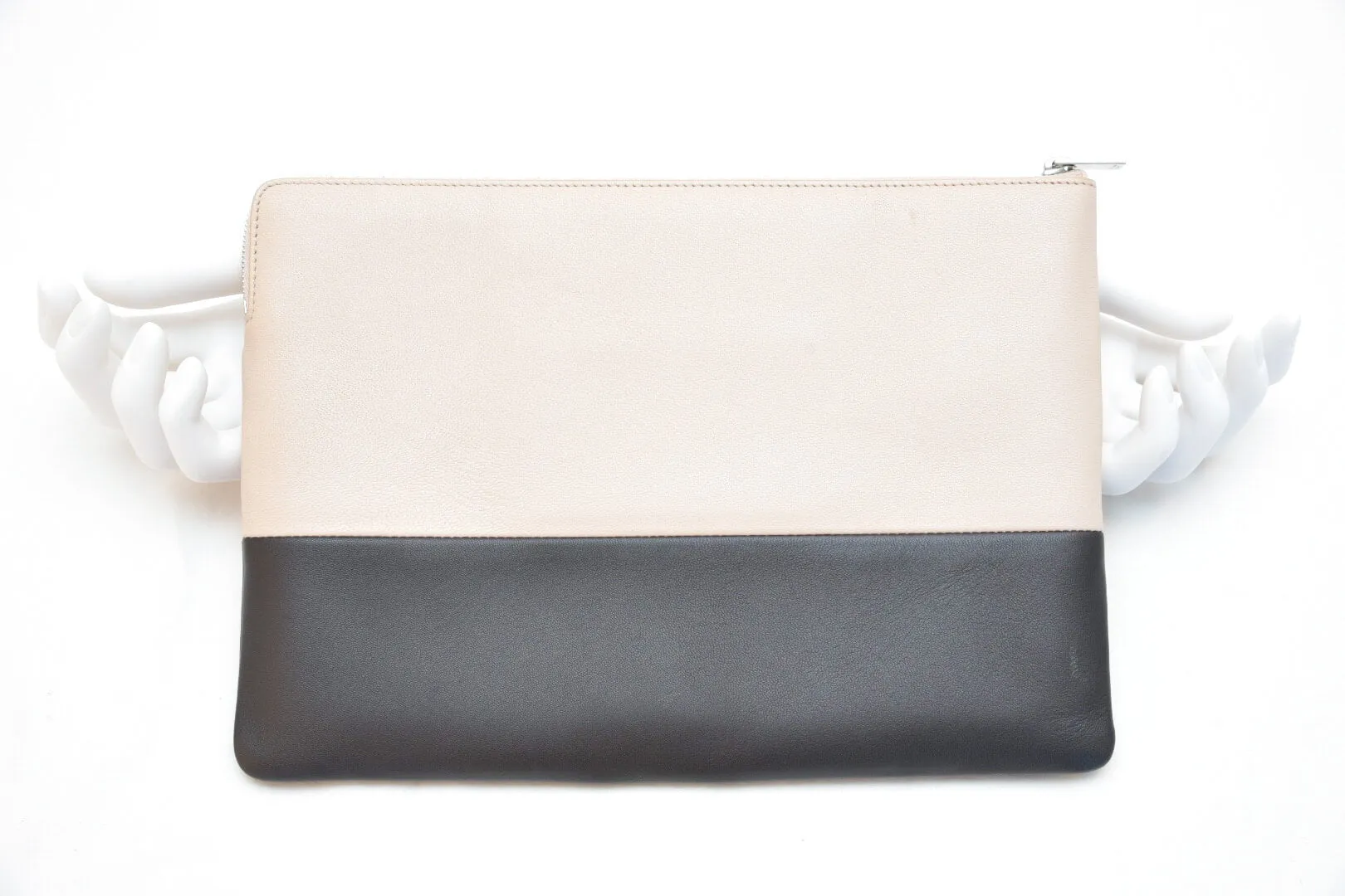 Celine Lambskin Bicolor Solo Clutch