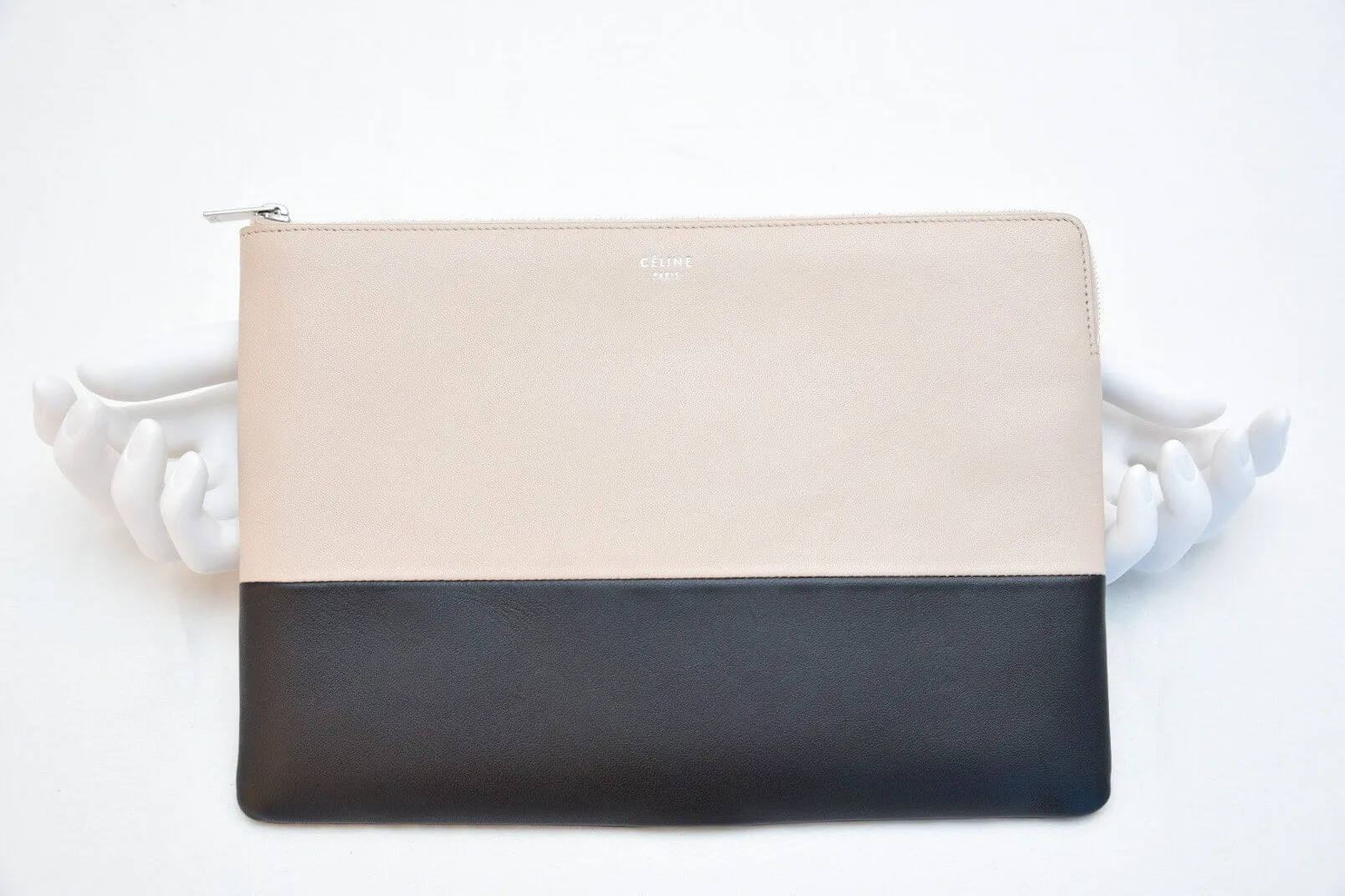 Celine Lambskin Bicolor Solo Clutch