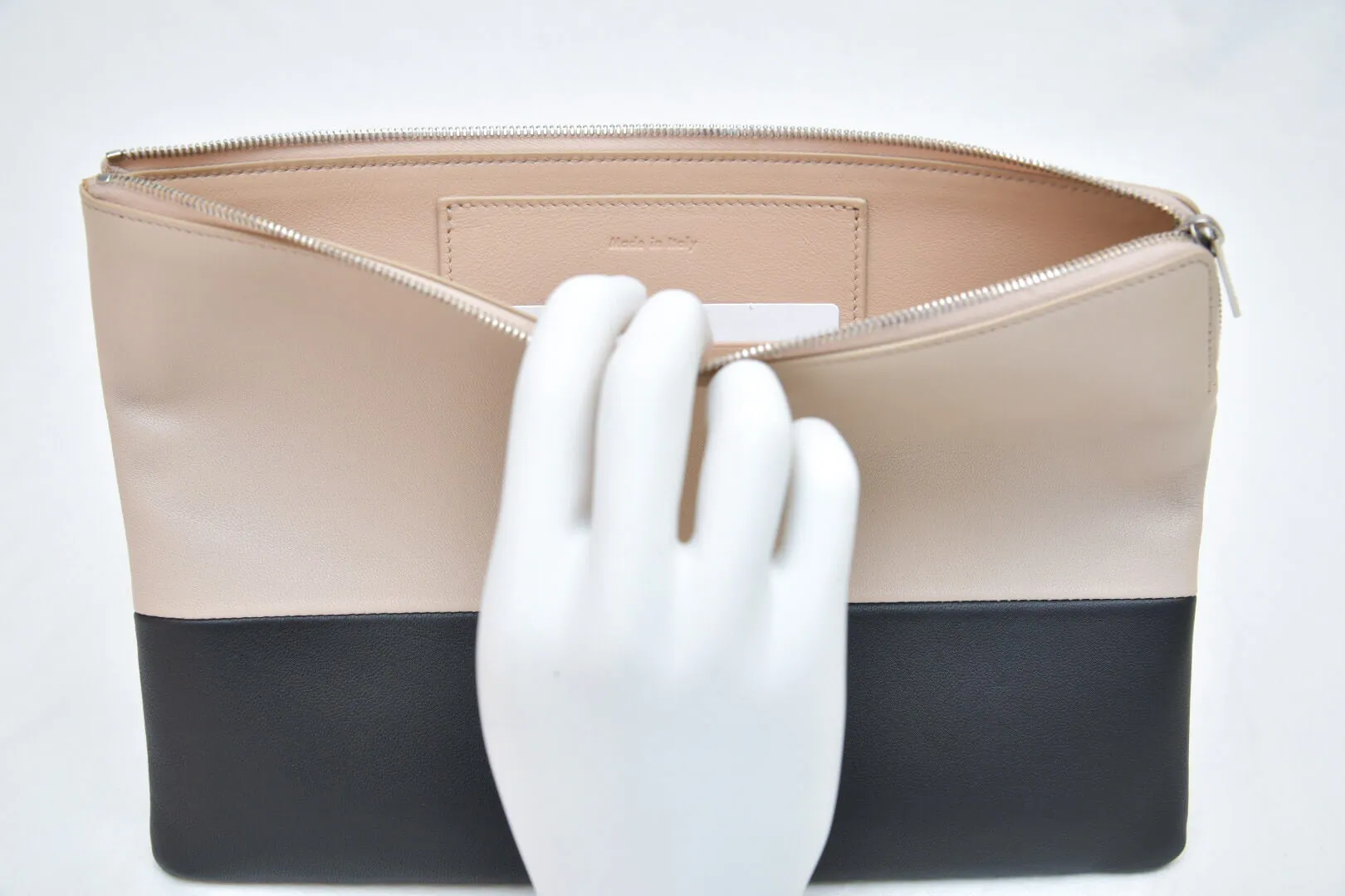 Celine Lambskin Bicolor Solo Clutch