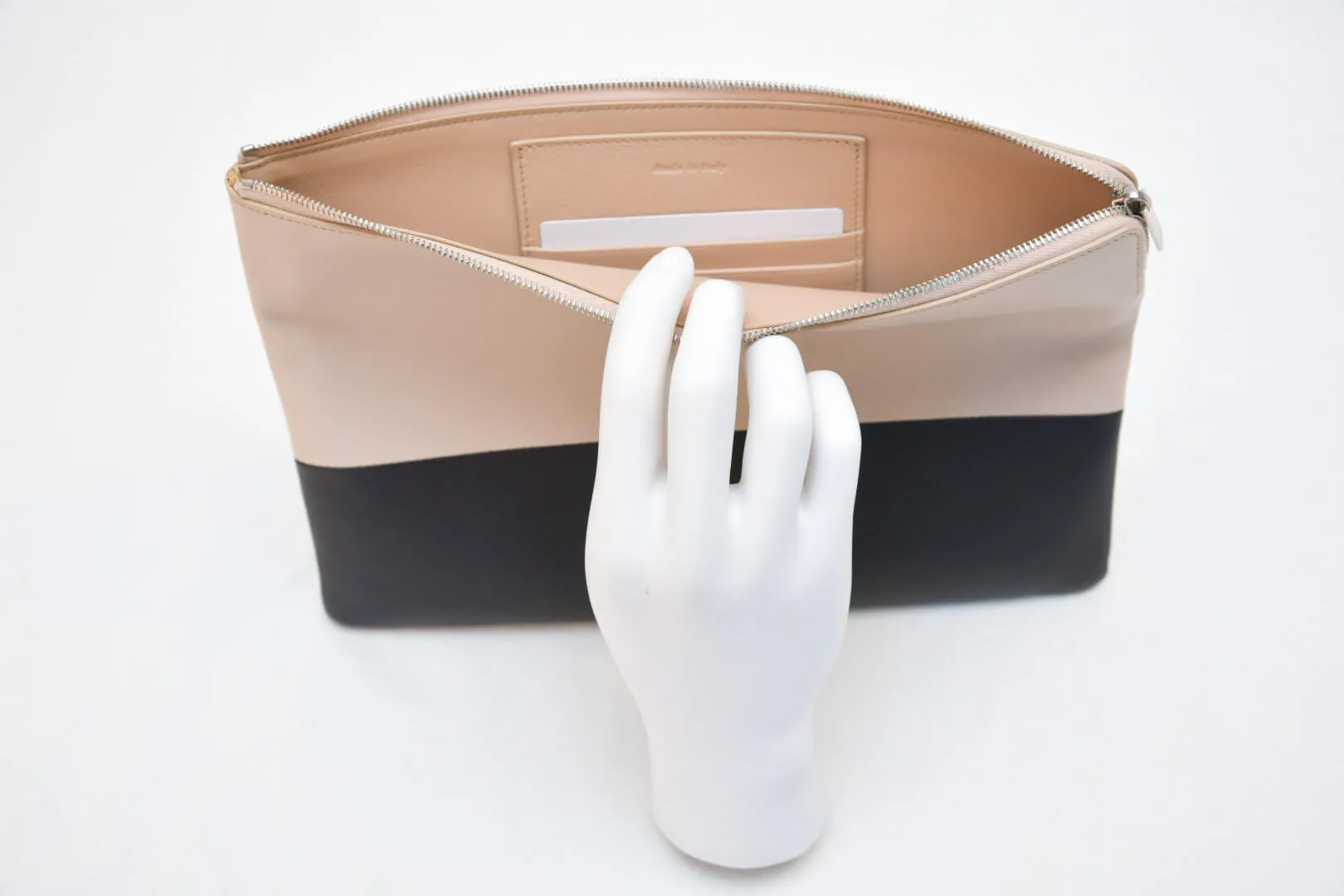 Celine Lambskin Bicolor Solo Clutch