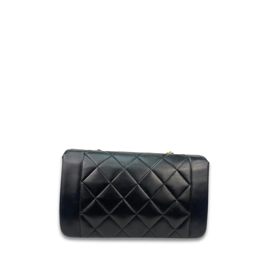 Chanel Small Black Lambskin Diana