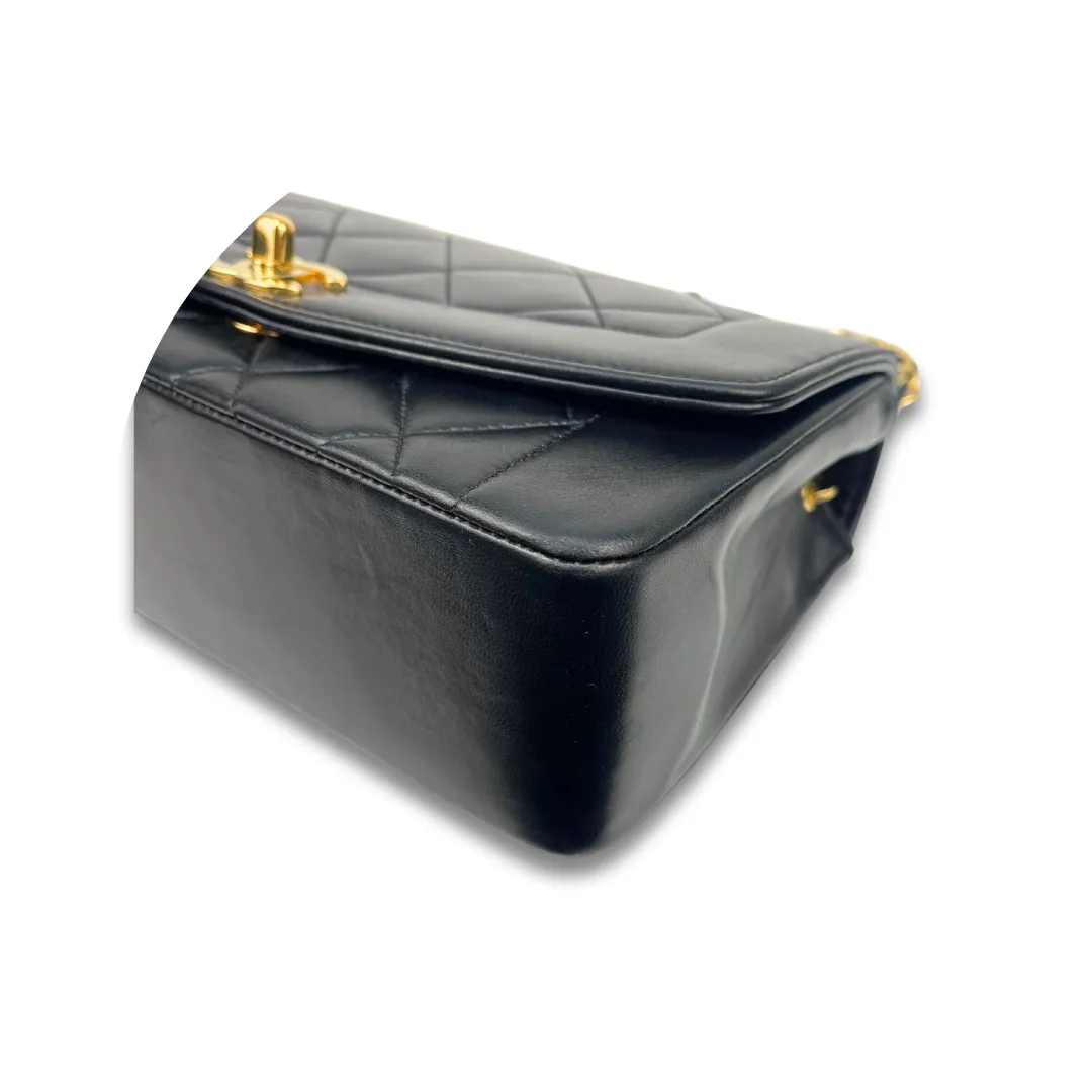 Chanel Small Black Lambskin Diana
