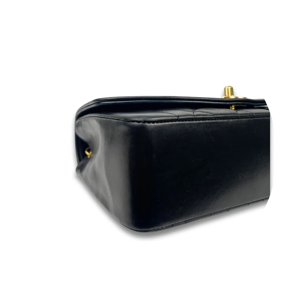 Chanel Small Black Lambskin Diana