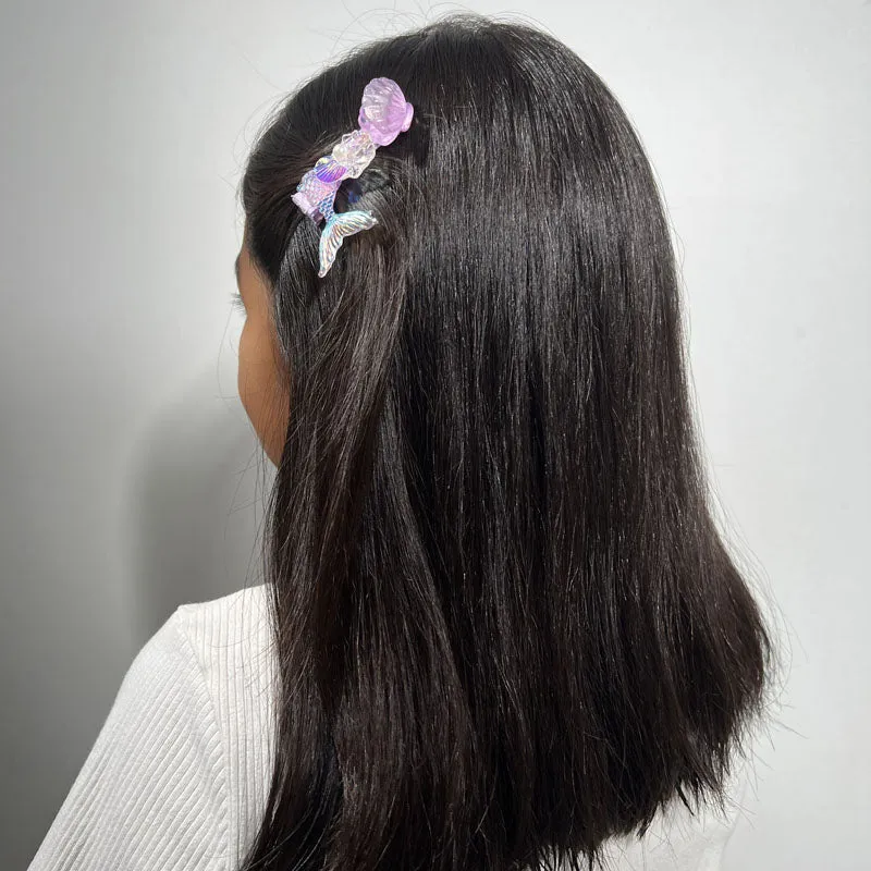 Children's mermaid hairpin