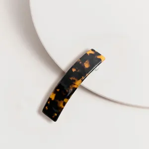Classic Barrette Hair Clip - Dark Tort
