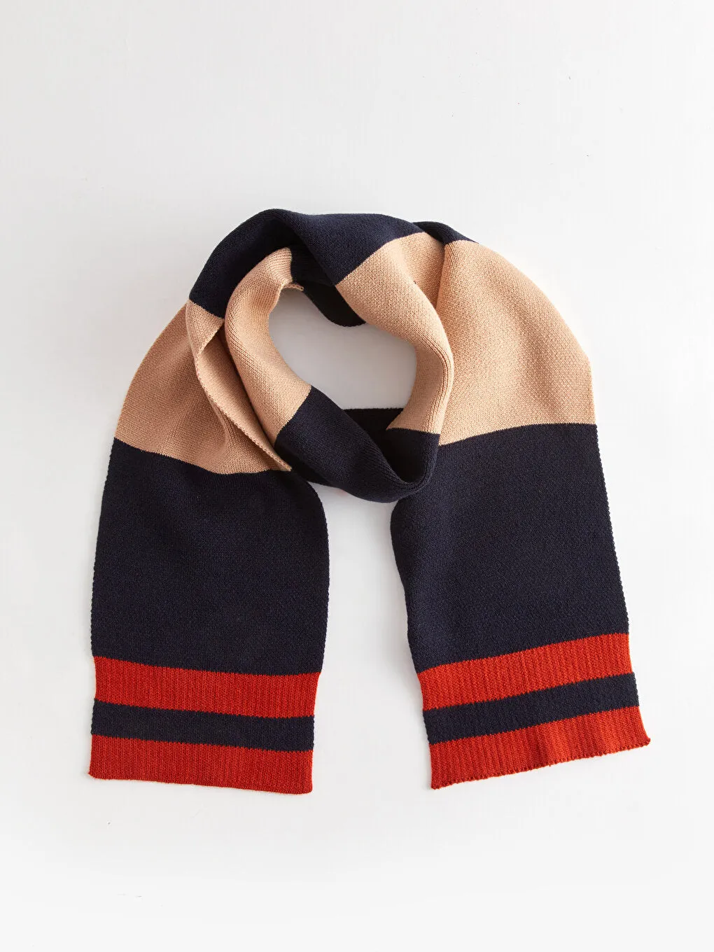 Color Blocked Boys Scarf And Beret