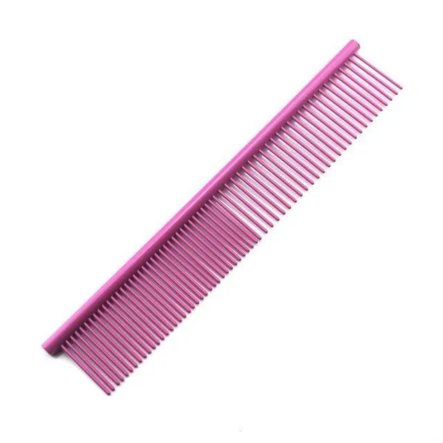 Colorful Professional Grooming Comb | Stainless Steel