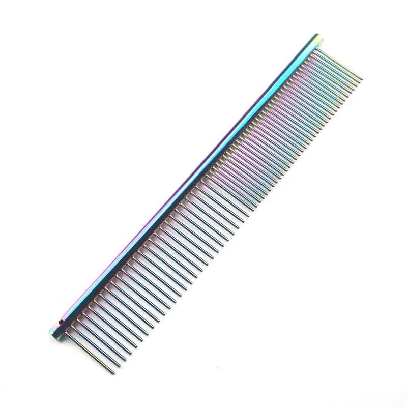 Colorful Professional Grooming Comb | Stainless Steel