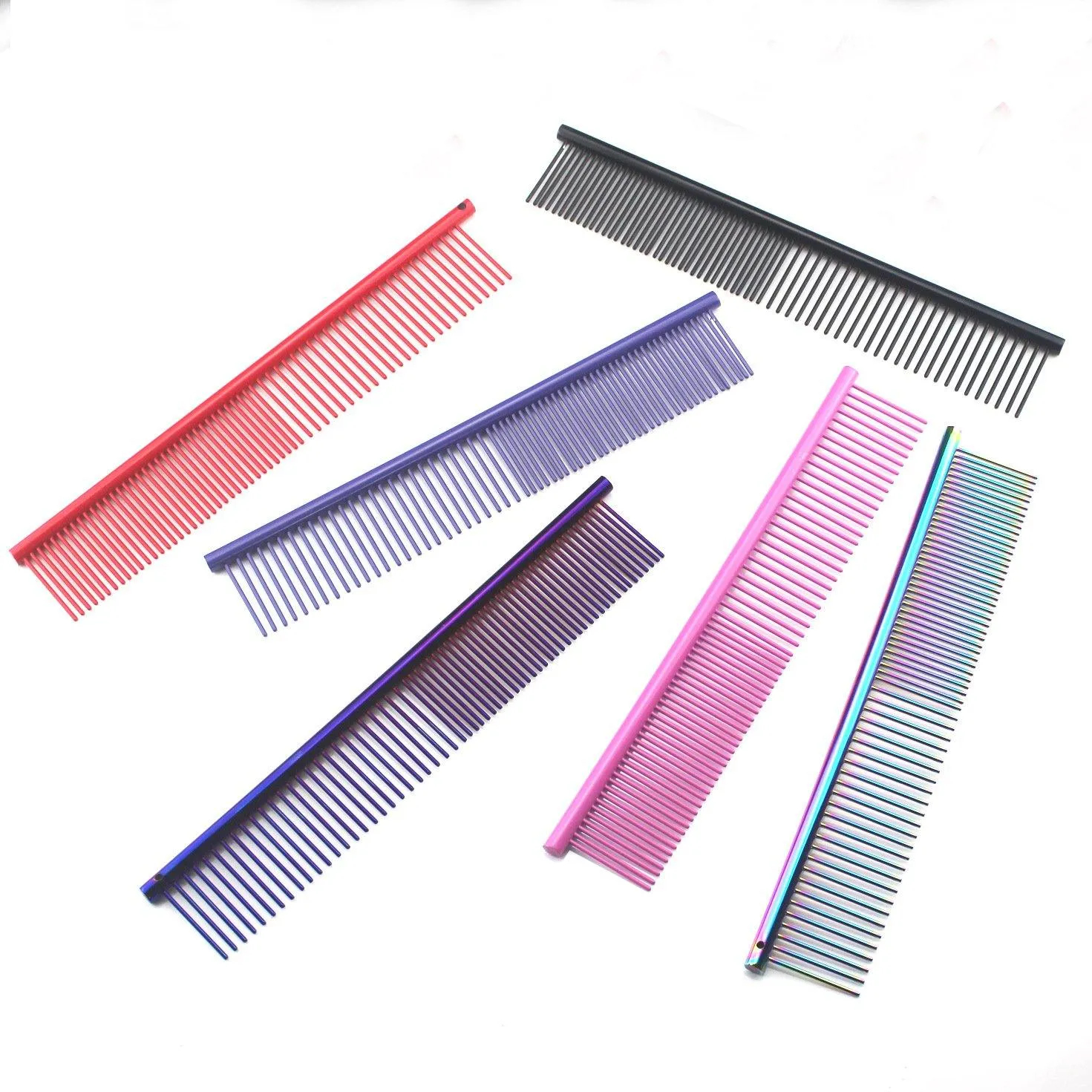 Colorful Professional Grooming Comb | Stainless Steel