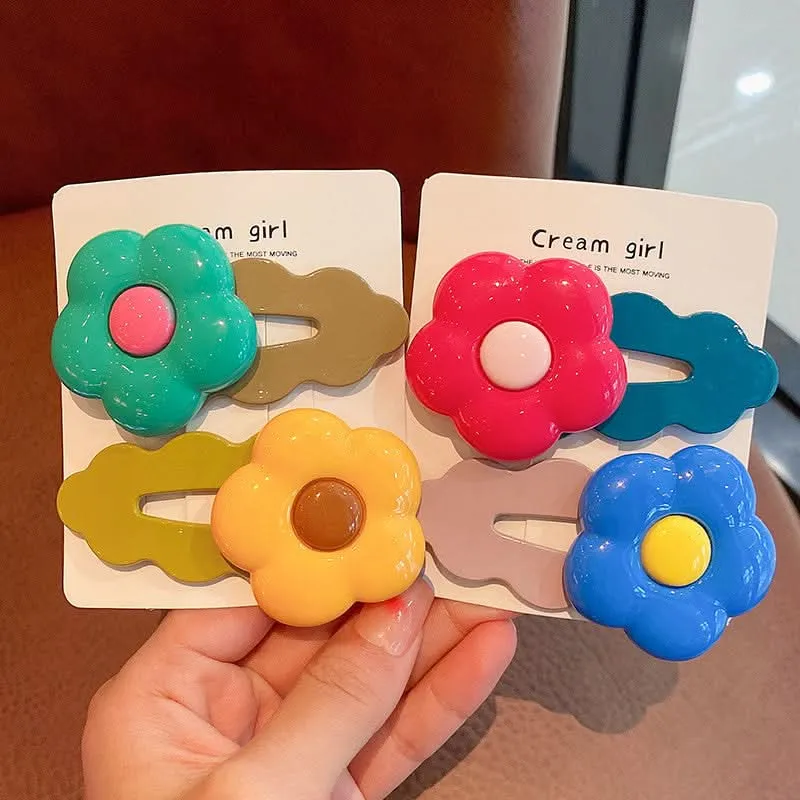 Colorful Resin Flower Hairpin for Women
