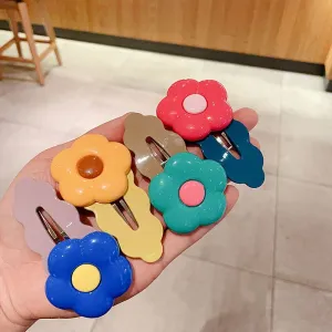 Colorful Resin Flower Hairpin for Women
