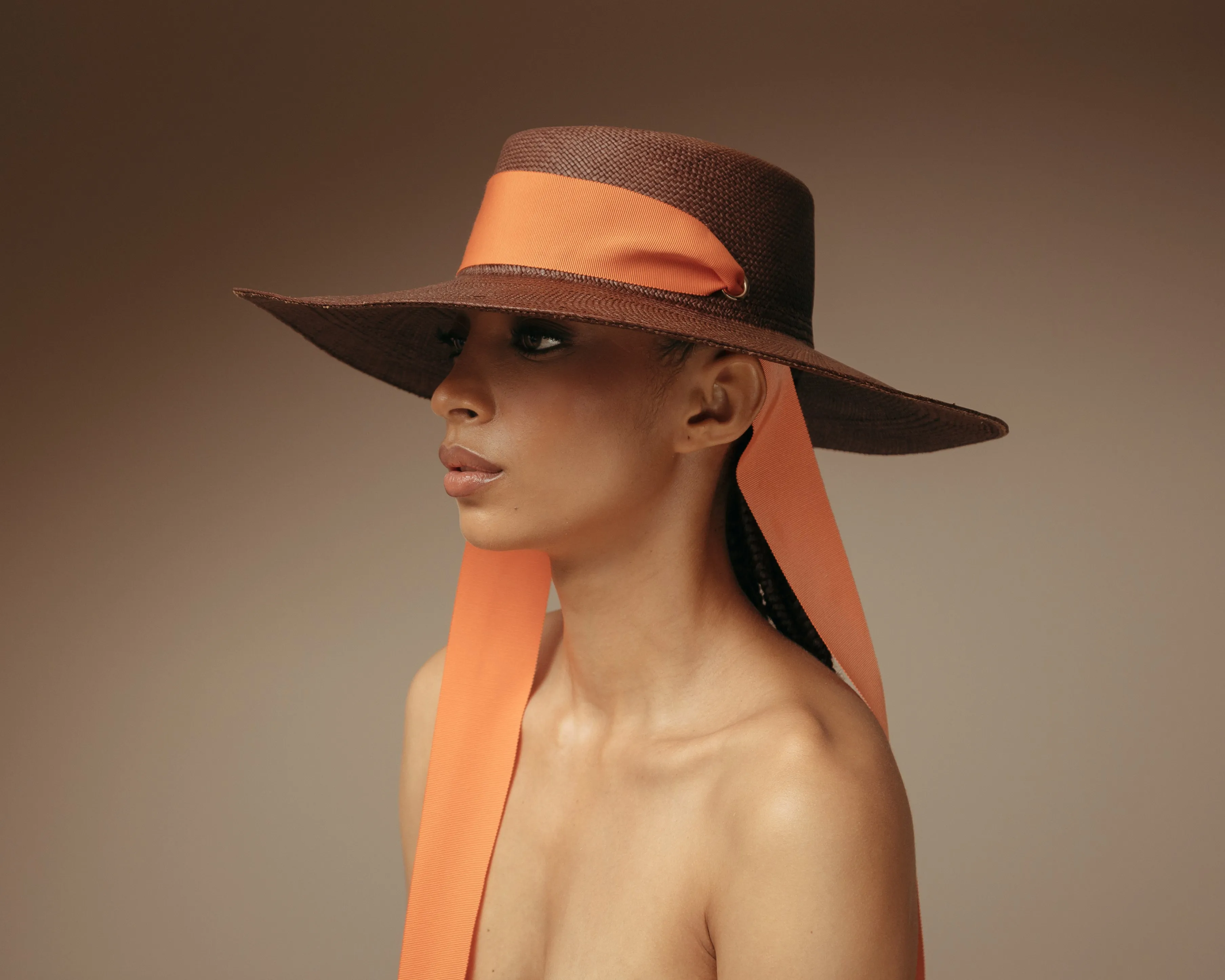Cordovan Long Brim with Medium band