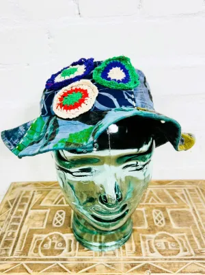 Cotton Embroidered Patch Sun Hat
