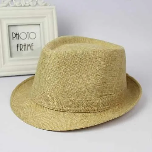Cotton Wide Brim Panama Fedora Hats Beach Visor Hat