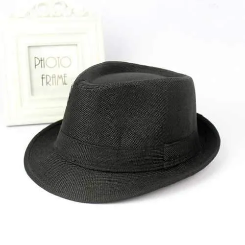 Cotton Wide Brim Panama Fedora Hats Beach Visor Hat