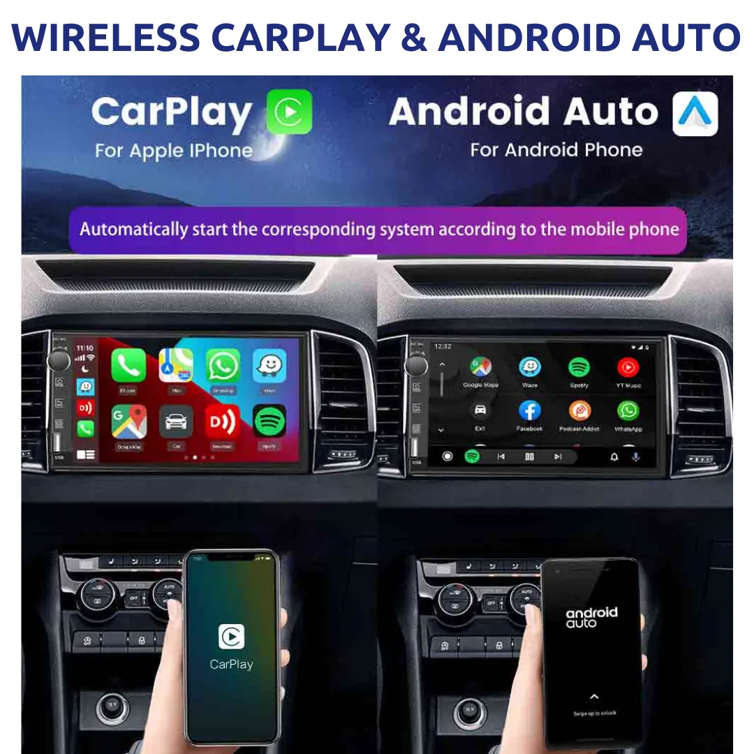 Daiko Car Stereo Carplay Android Auto For Toyota Land Cruiser Prado 2003-2009
