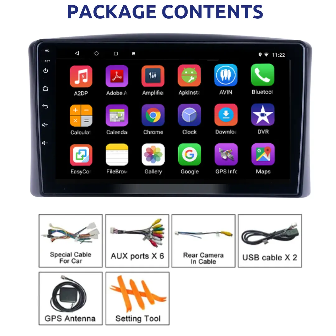 Daiko Car Stereo Carplay Android Auto For Toyota Landcruiser J100-101 1998-2002