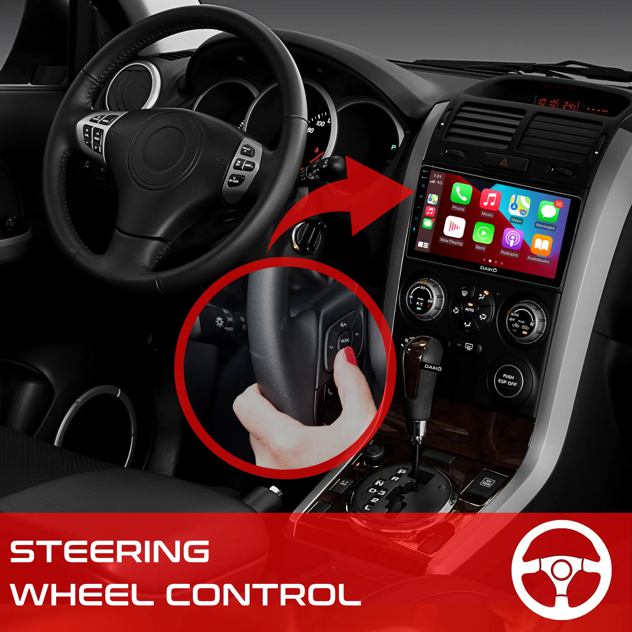 Daiko Car Stereo Wireless Carplay Android Auto For 2020 Mitsubishi ASX 2020 