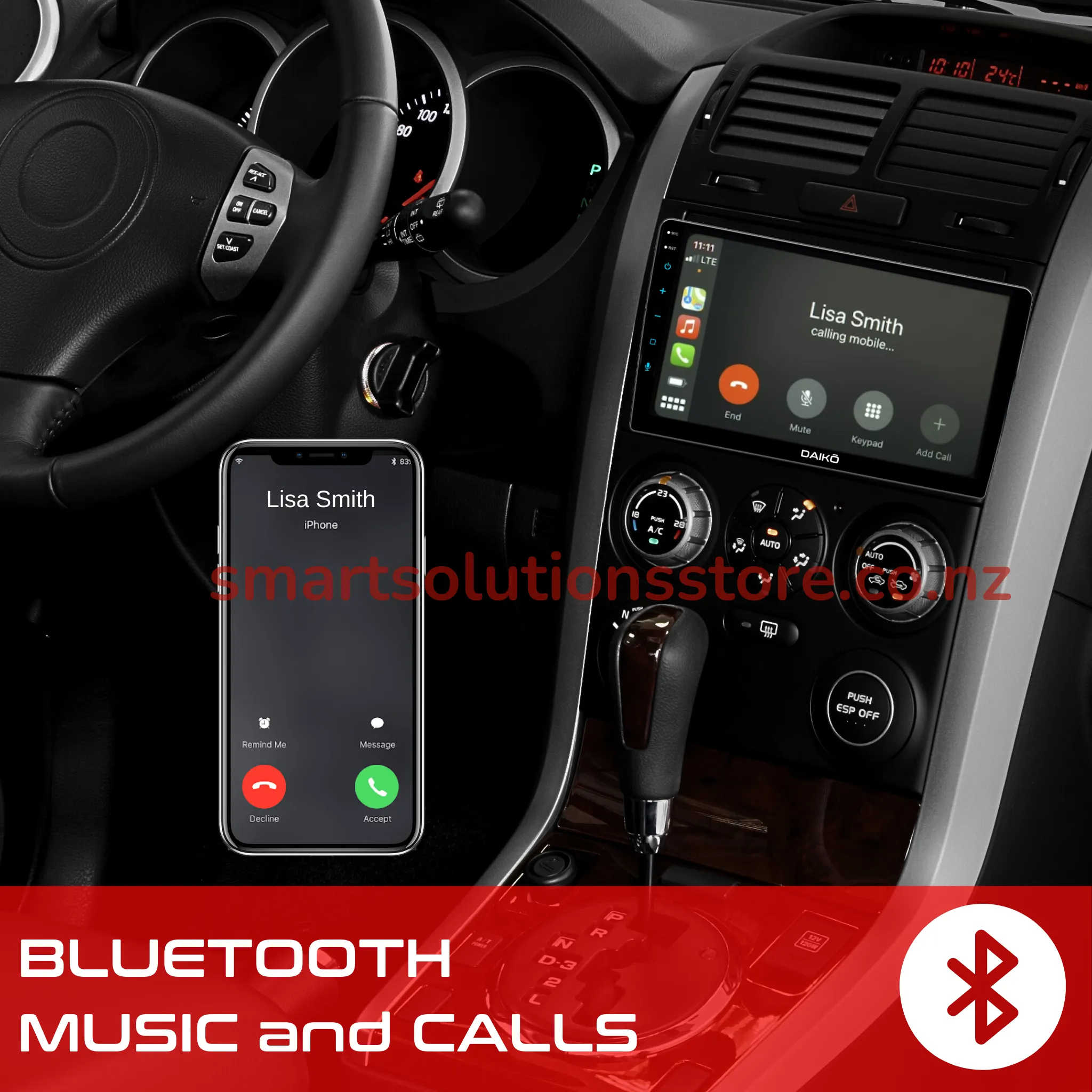 Daiko Multimedia Unit Wireless Carplay Android Auto For 2013 Mazda Premacy / Nissan Lafesta