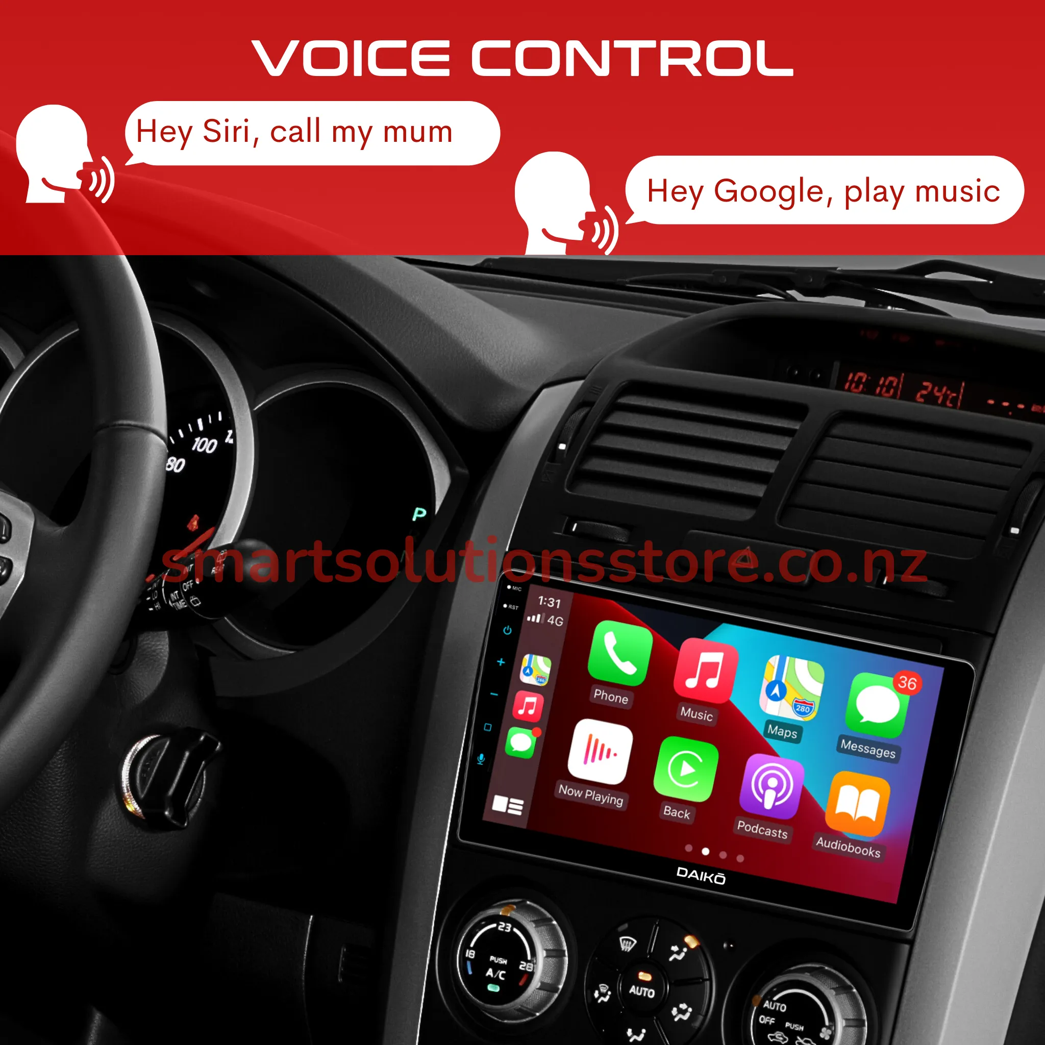 Daiko Multimedia Unit Wireless Carplay Android Auto For 2013 Mazda Premacy / Nissan Lafesta