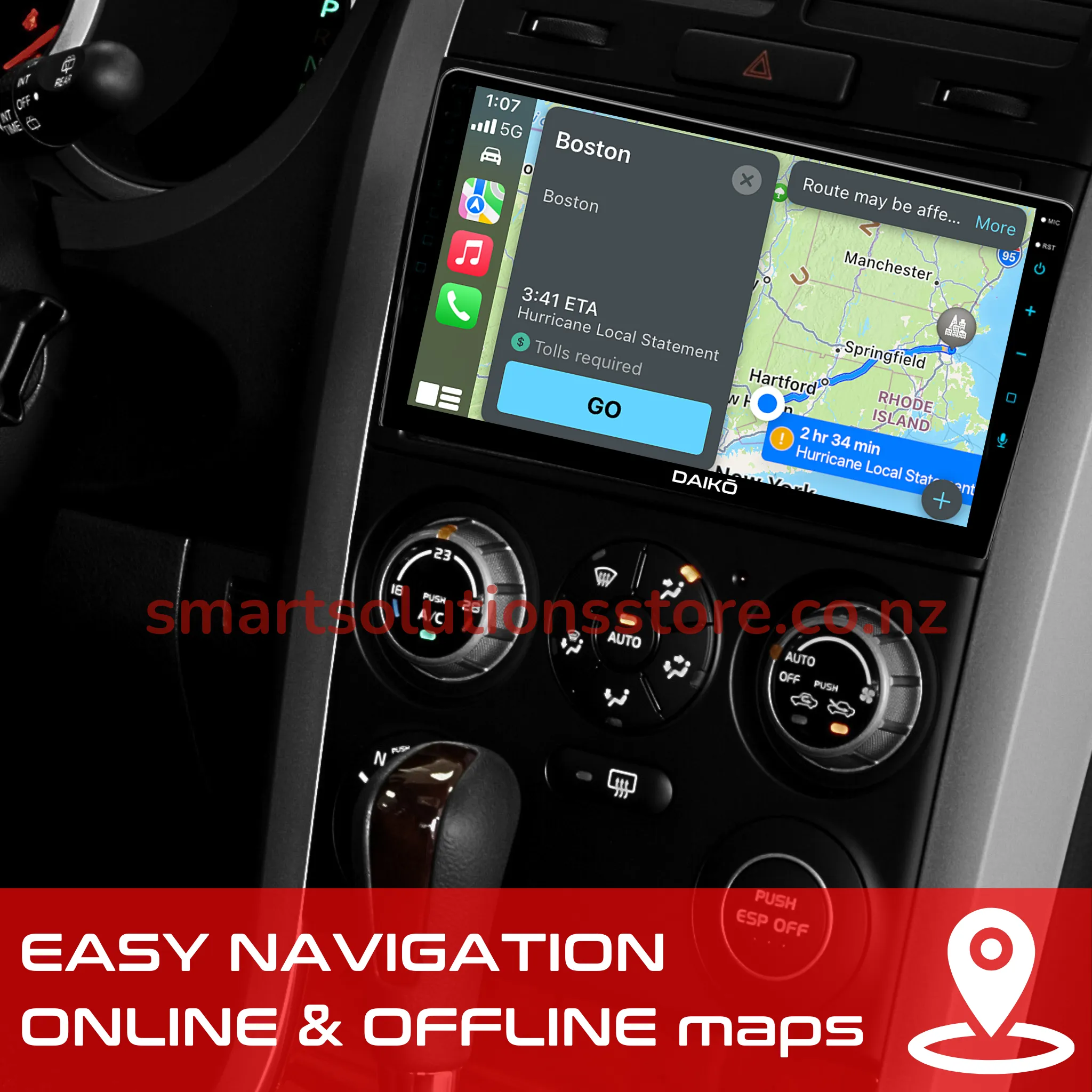 Daiko Multimedia Unit Wireless Carplay Android Auto For 2013 Mazda Premacy / Nissan Lafesta