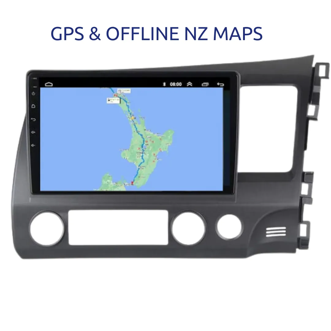 Daiko Multimedia Unit Wireless Carplay Android Auto For Honda Civic 2005-2012