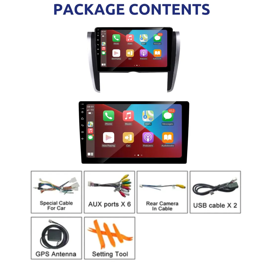 Daiko Multimedia Unit Wireless Carplay Android Auto For Toyota Allion 2007-2020