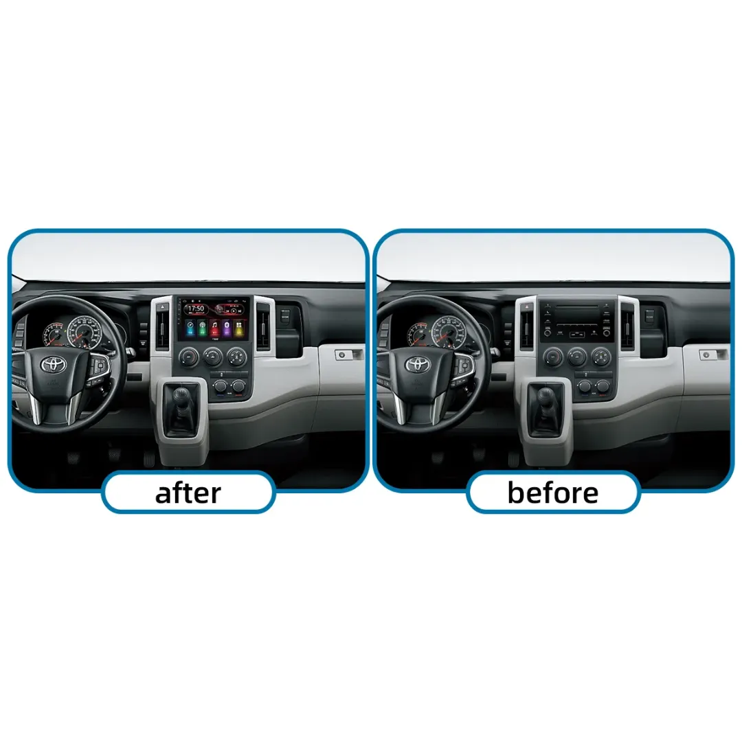 Daiko Multimedia Unit Wireless Carplay Android Auto For Toyota Hiace 2019-2023