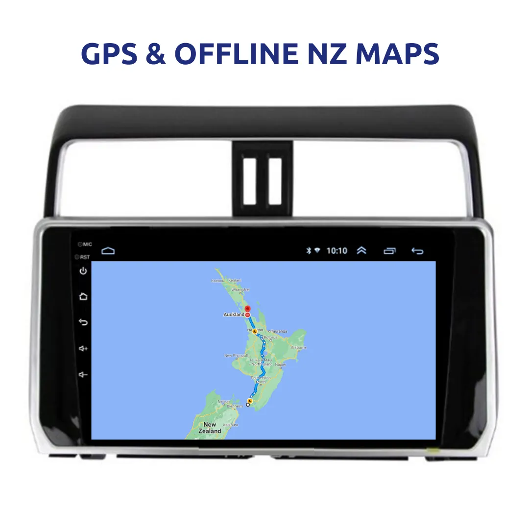 Daiko Multimedia Unit Wireless Carplay Android Auto For Toyota Prado 2018-2023