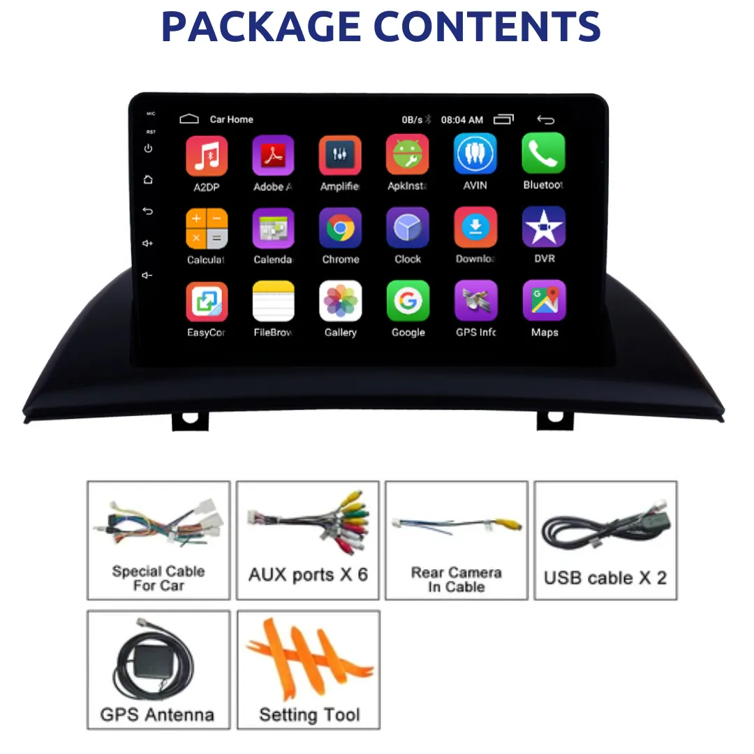 Daiko Multimedia Unit Wireless Carplay Android Auto GPS For BMW X3 E83 2004-2012