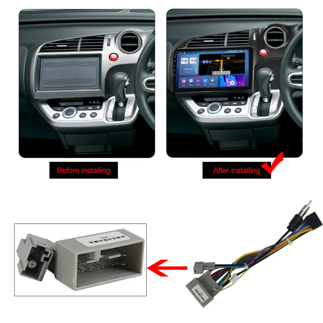 Daiko Ultra Car Stereo Wireless Carplay Android Auto For Honda Stream 2006-2013