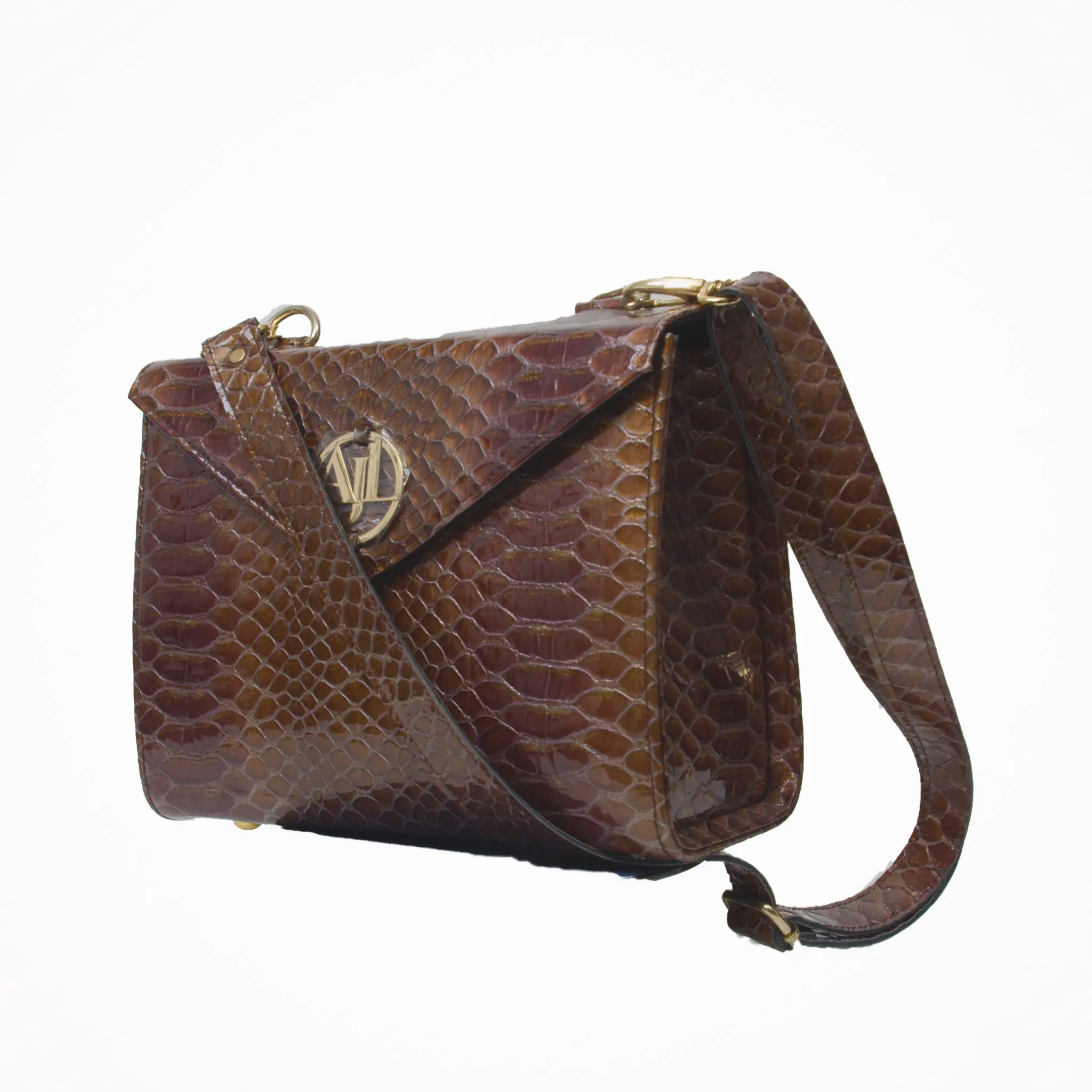 Dame Oxblood Snakeskin Bag (Hybrid)