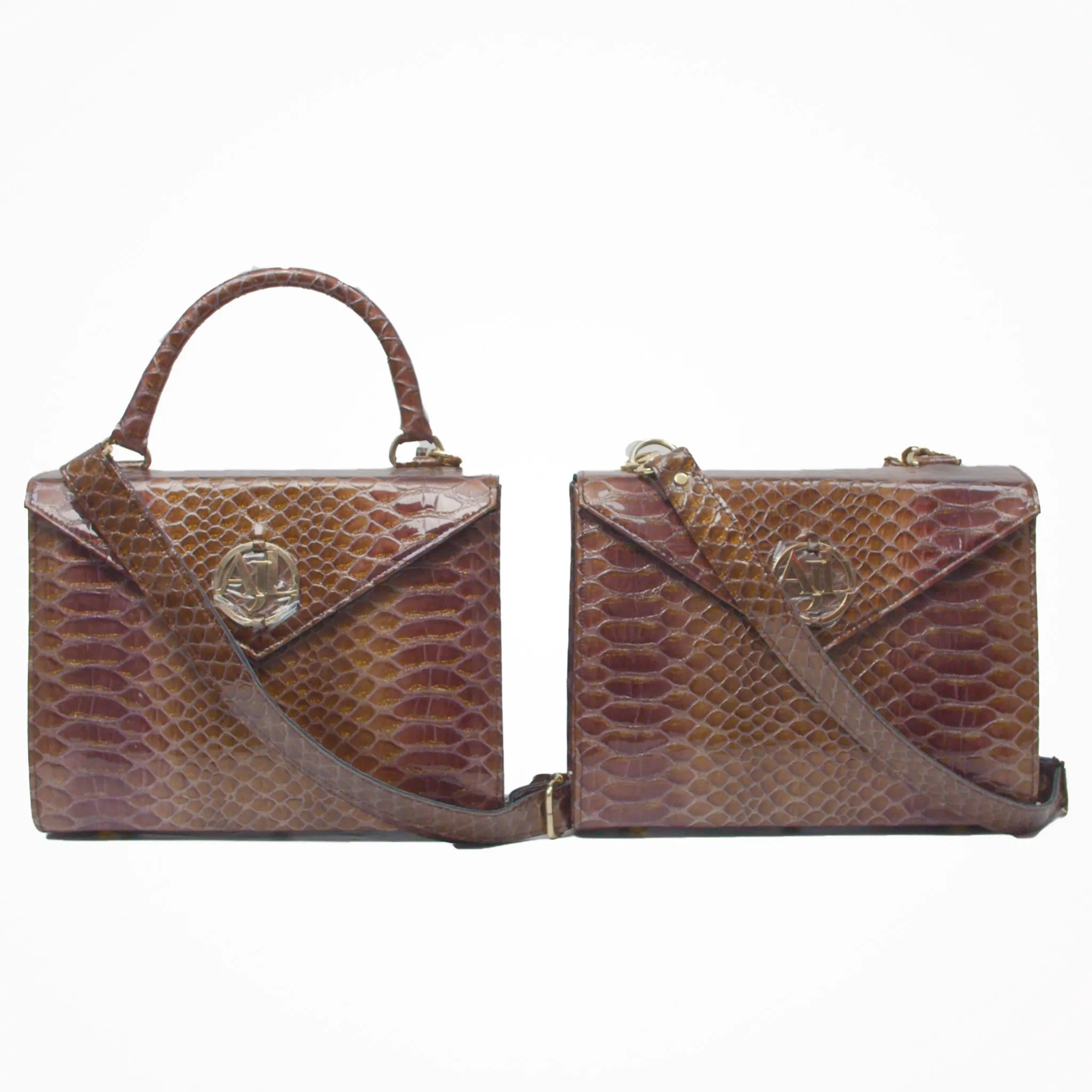 Dame Oxblood Snakeskin Bag (Hybrid)