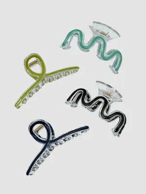 Elegant Plastic Hair Clips