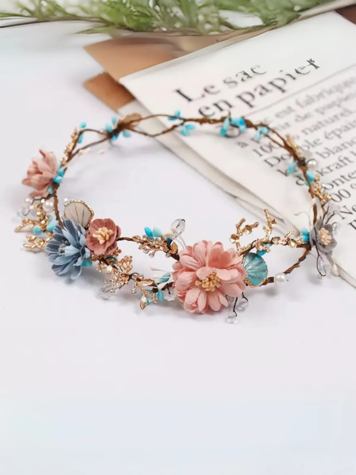 Enchanted Moment Flower Crystal Headband