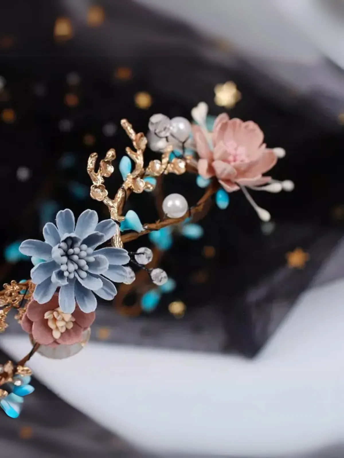 Enchanted Moment Flower Crystal Headband
