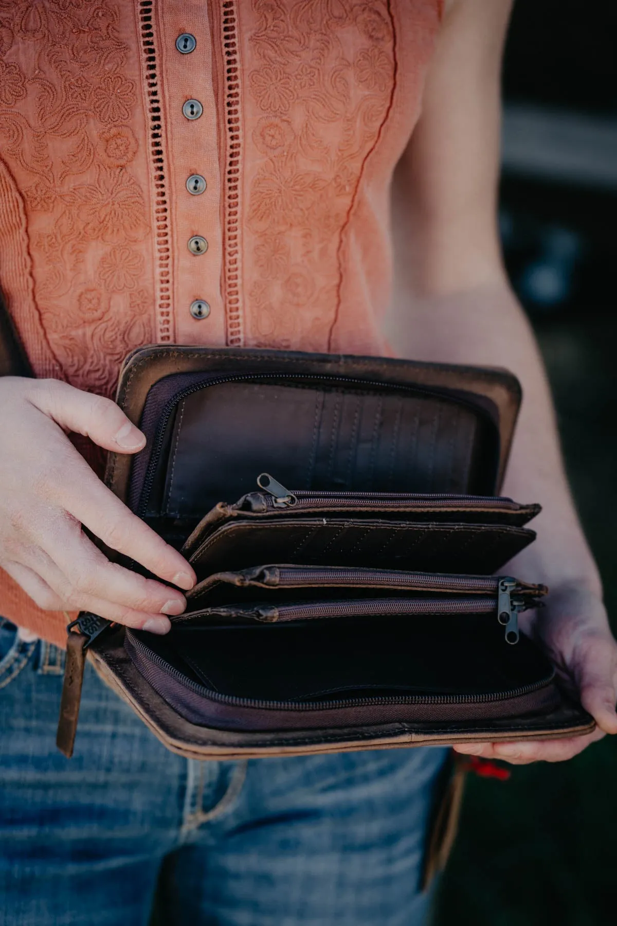 'Evie' Baroness Organizer Crossbody Wallet by STS Ranchwear