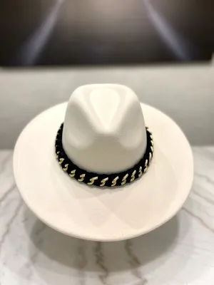 Fedora w/Chunky Rope Chain