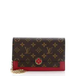 Flore Chain Wallet Monogram Canvas