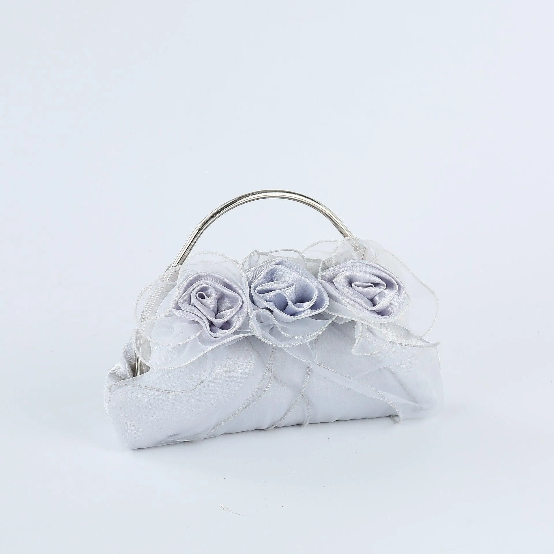FLOWER EMBELLISHED CLUTCH