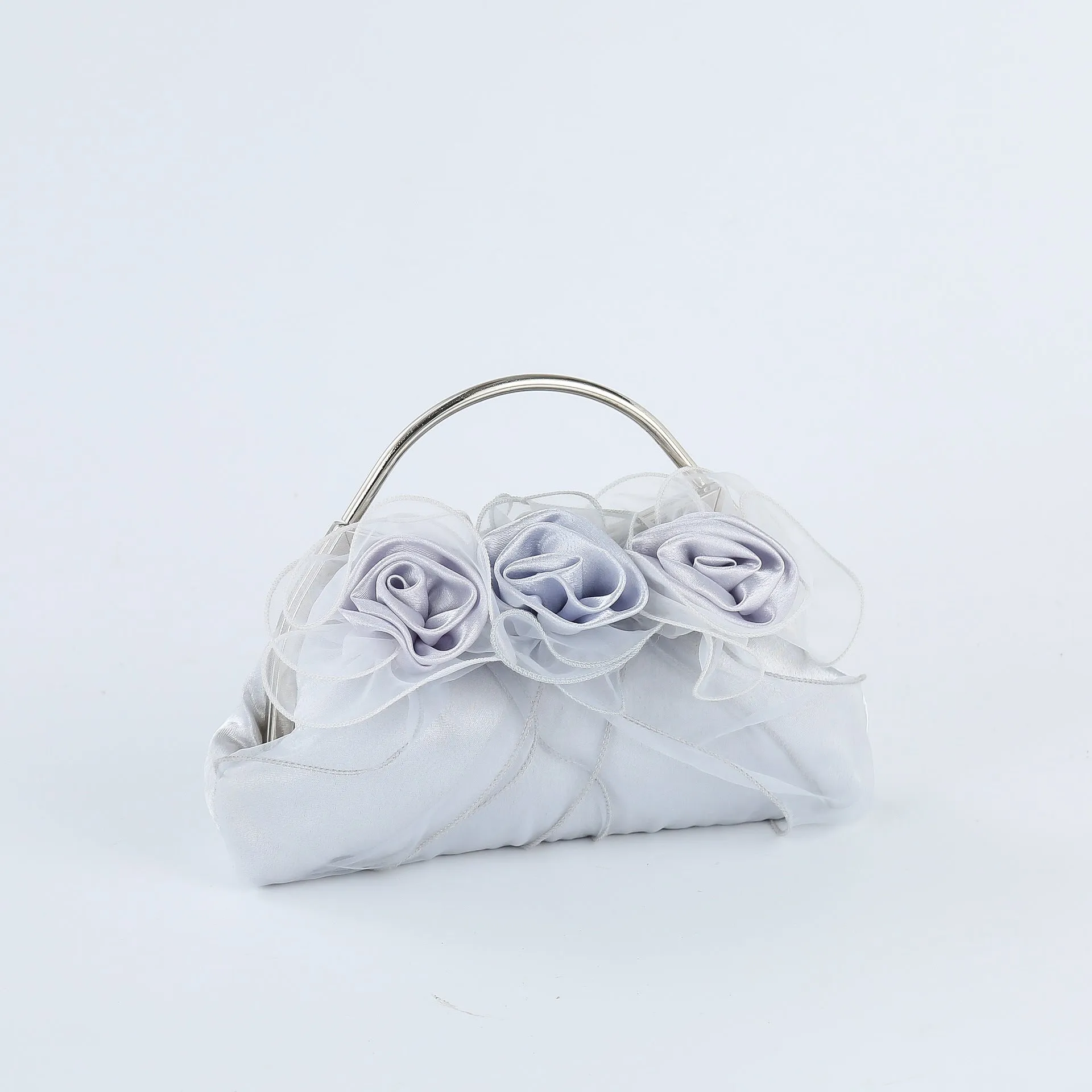 FLOWER EMBELLISHED CLUTCH