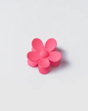 Flower Hair Claw in Pink