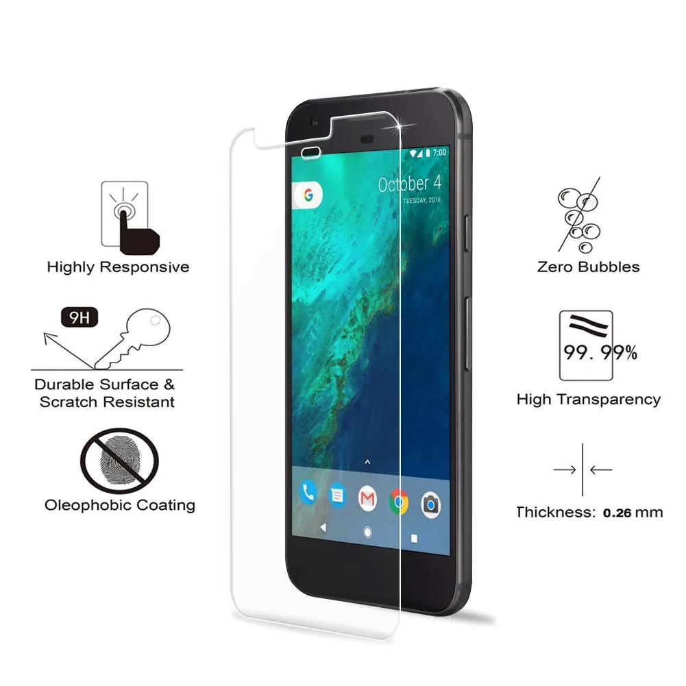 Full Coverage Ultra Clear Front High Transparency Screen Protector Tempered Glass Screen Protector for Google Pixel