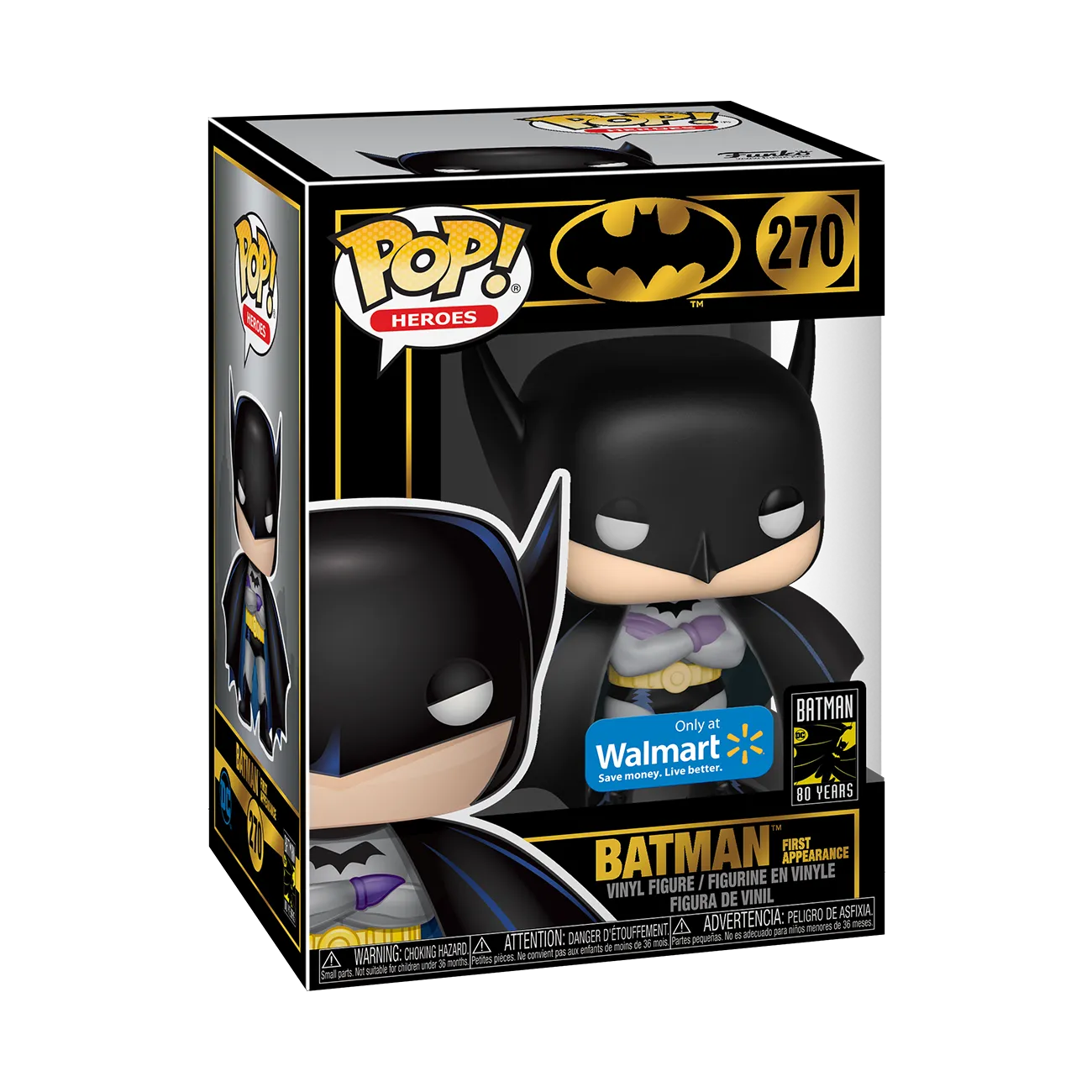 Funko POP & Tee: DC - Batman's 80th Sun Faded - Walmart Exclusive Medium