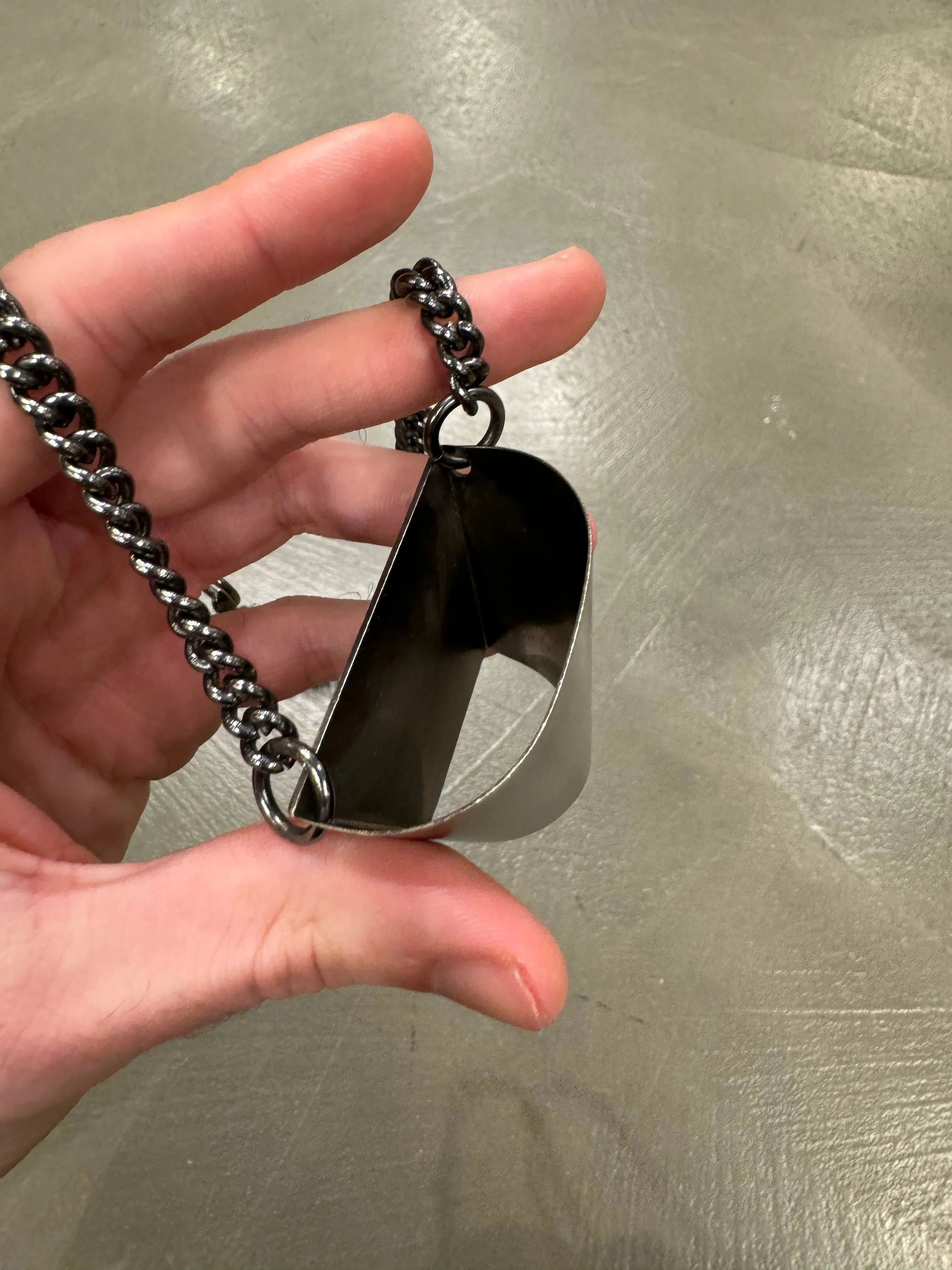 F/W 1997 Dirk Bikkembergs metal tie holder chain