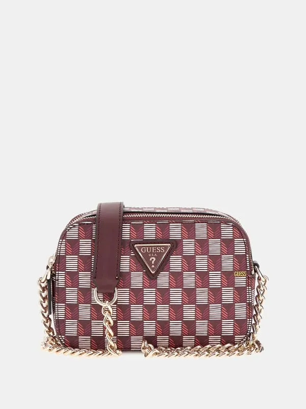 G Wave Geometric-Print Mini Crossbody