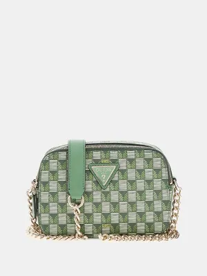 G Wave Geometric-Print Mini Crossbody