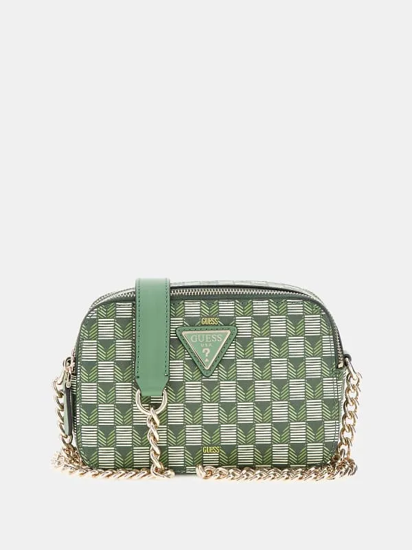 G Wave Geometric-Print Mini Crossbody